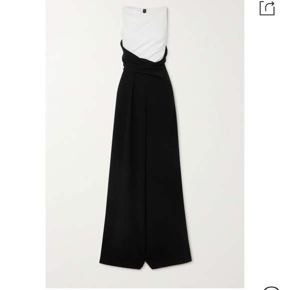 Talbot Runhof River Colorblock Wide-Leg Jumpsuit